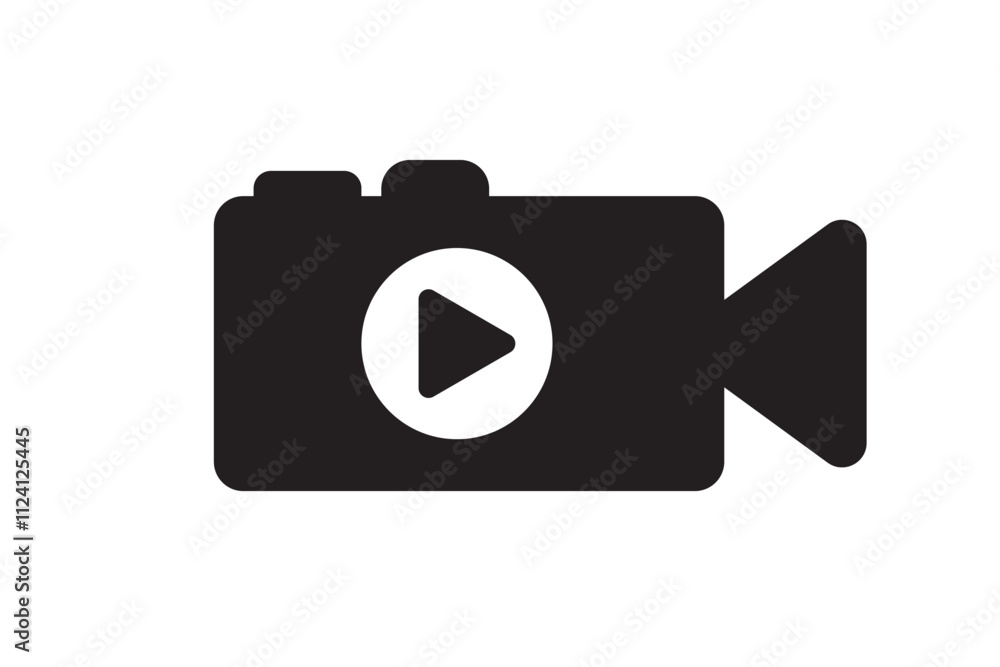 Video Camera icon on transparent background Video Camera icon on transparent background