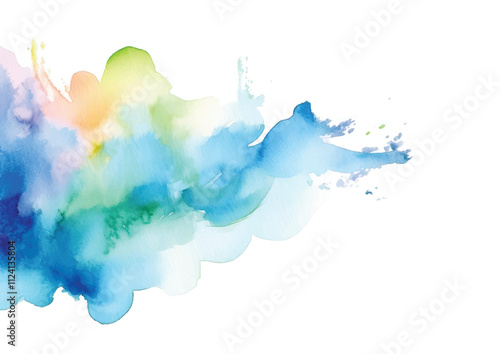 Colorful watercolor splashes Vectors 