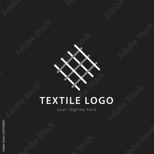 textile logo vector template