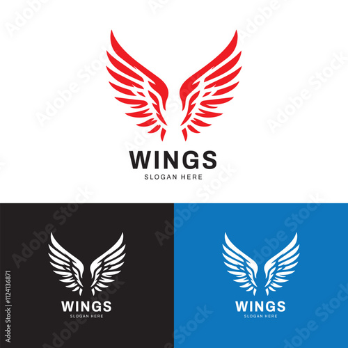 wing  logo vector template