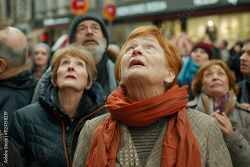 Unidentified people protesting as part of nationwide day of protest against proposed labor reforms by Socialist Government photo