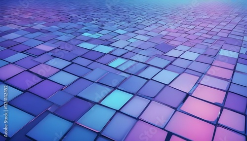Clear Plain Shiny Warm Soft Vintage Bokeh Cloudy Wave Like Geometric Blue Background or Texture