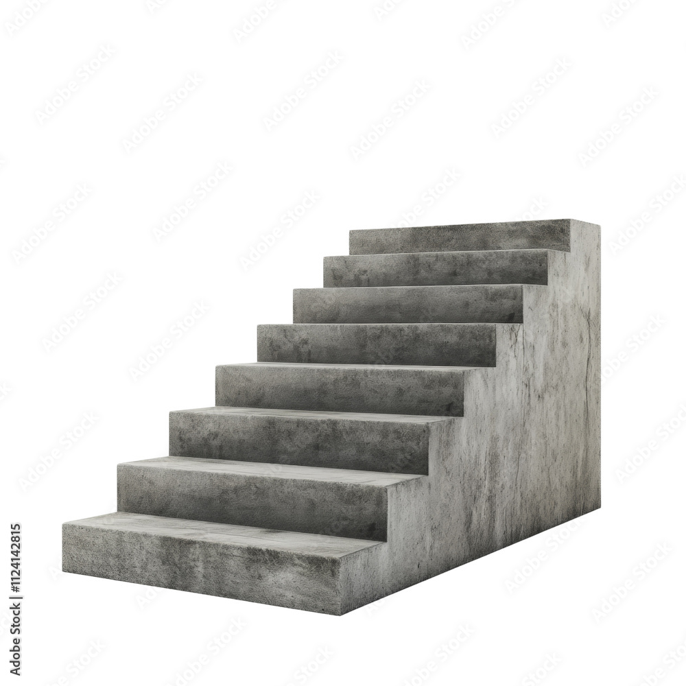 Modern Concrete Stairs Design isolated transparent background Modern Concrete Stairs Design isolated transparent background