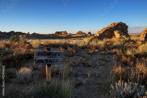 Peñasco Blanco, an unexcavated great house within Chaco Culture National Historical Park photo