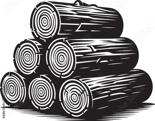 Wood log stack silhouette vector illustration isolated on white background

wood log, wood, isolated, wood log silhouette, wood log illustration, tree trunk, log, wood - material, detailed, round, cut