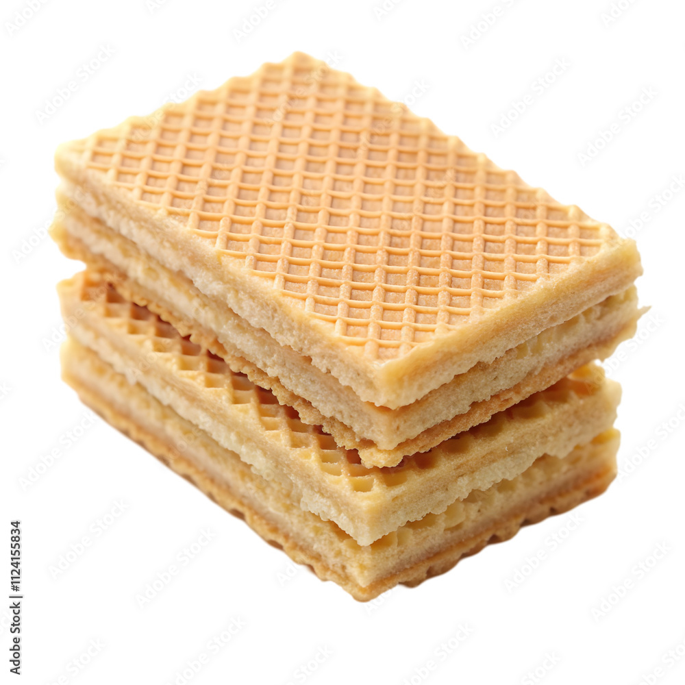 Waffles isolated on white ON WHITE background Waffles isolated on white ON WHITE background