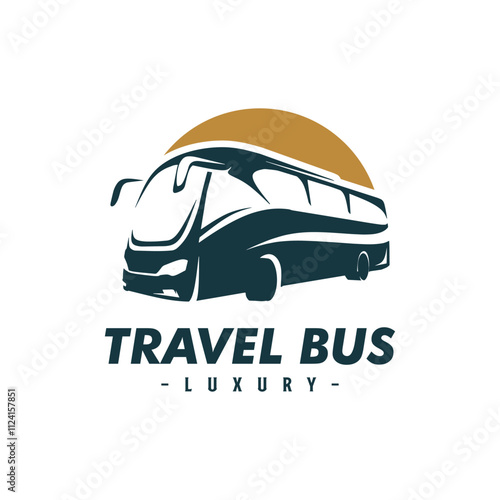 travel bus logo design template