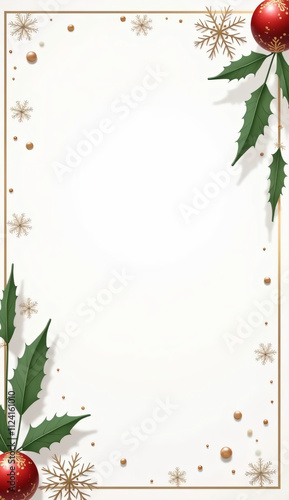 Minimalist Christmas Border - Elegant & Modern