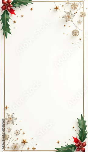Minimalist Christmas Border - Elegant & Modern