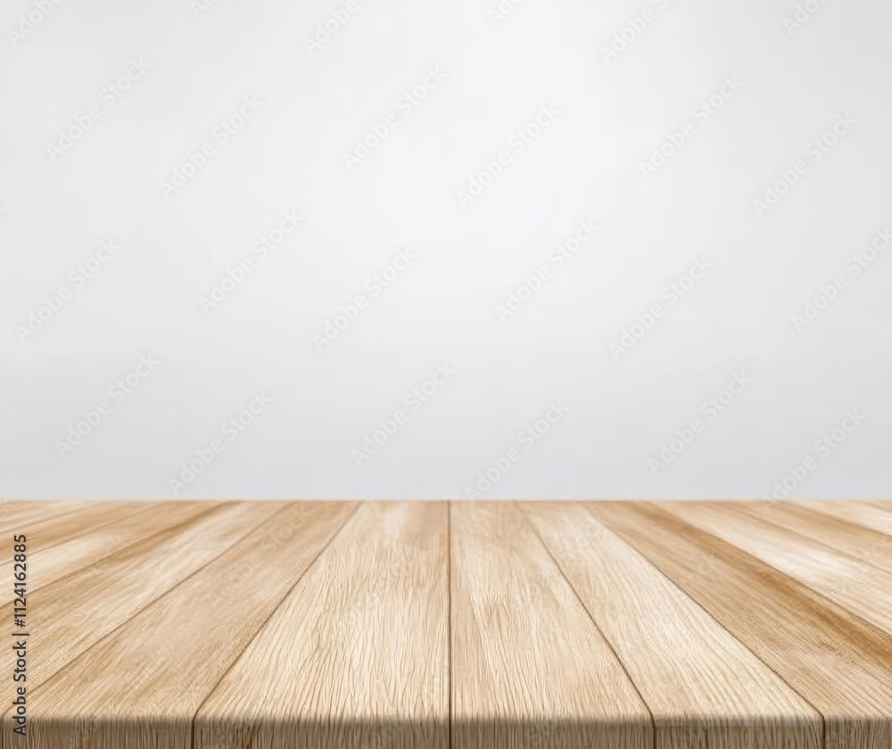 Winter Mountain Sunset Landscape with Wooden Table Winter Mountain Sunset Landscape with Wooden Table
