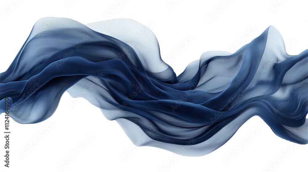 Fototapeta premium Blue satin fabric 