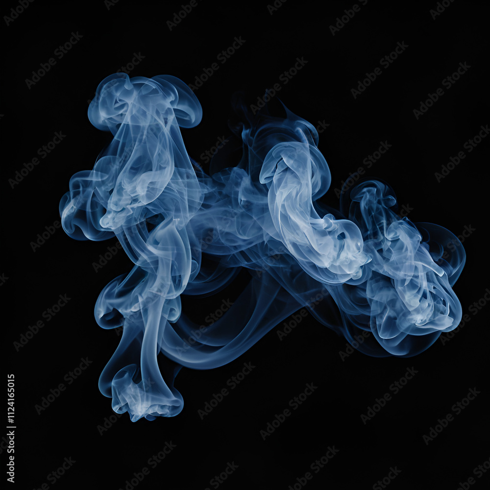 blue smoke on black background blue smoke on black background