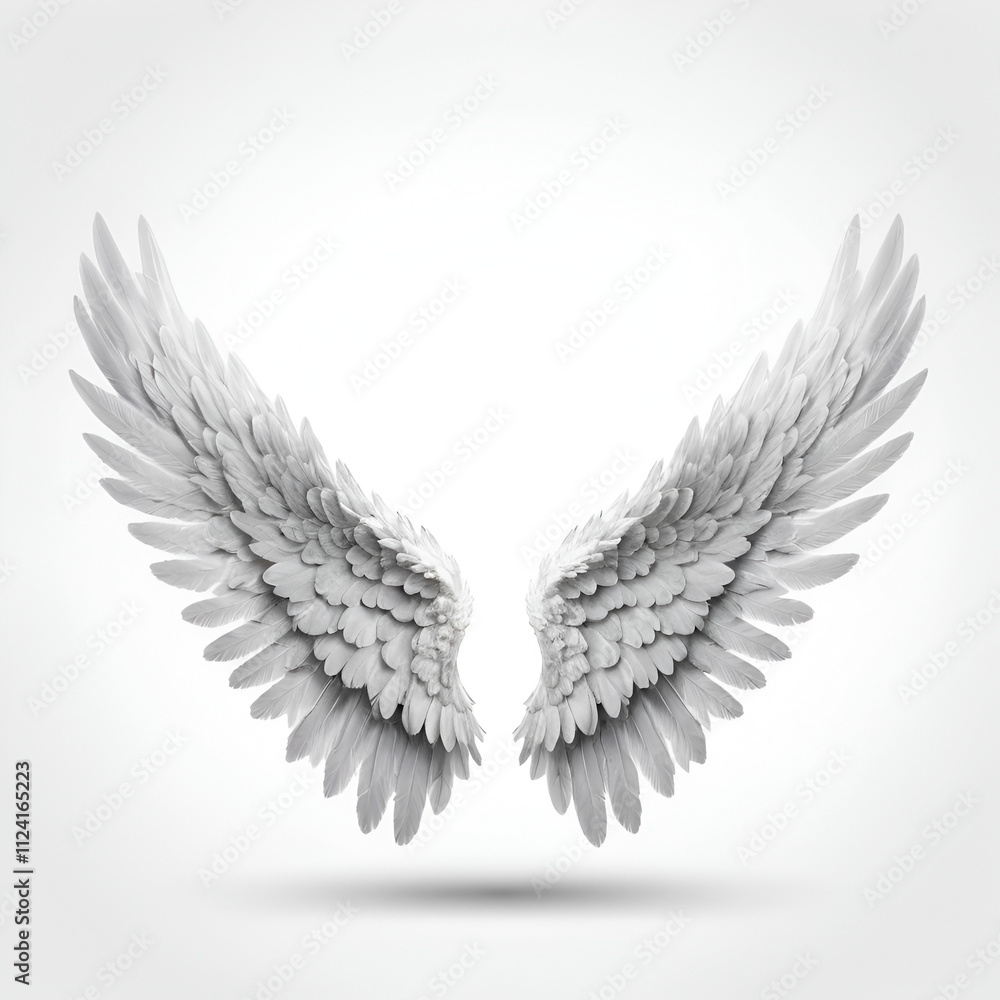 angel wings isolated on white angel wings isolated on white