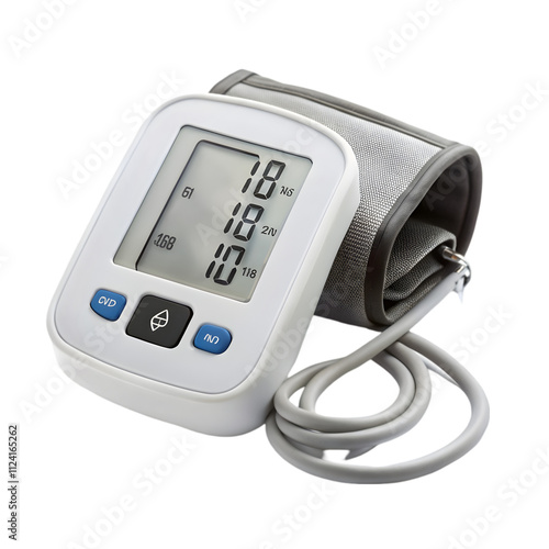 Blood pressure monitor isolated on white background