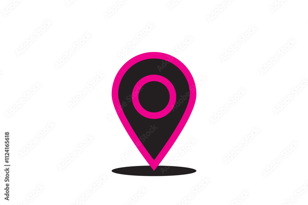 location icon set map pointer pin sign symbol red black outline destination icon place address navigation locator sign vector illustration location icon set map pointer pin sign symbol red black outline destination icon place address navigation locator sign vector illustration