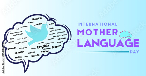 Celebrate Heritage with International Mother Language Day. Campaign or celebration banner