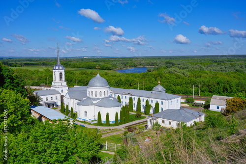 Summer day in Holy Dormition Divnogorye Monastery photo