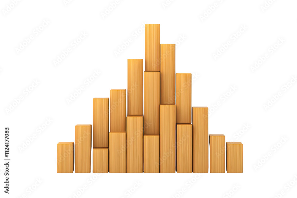 A pyramid-shaped arrangement of golden rectangular blocks stacked in varying heights. A pyramid-shaped arrangement of golden rectangular blocks stacked in varying heights.