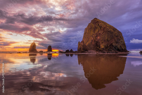 Cannon Beach sunset after a storm