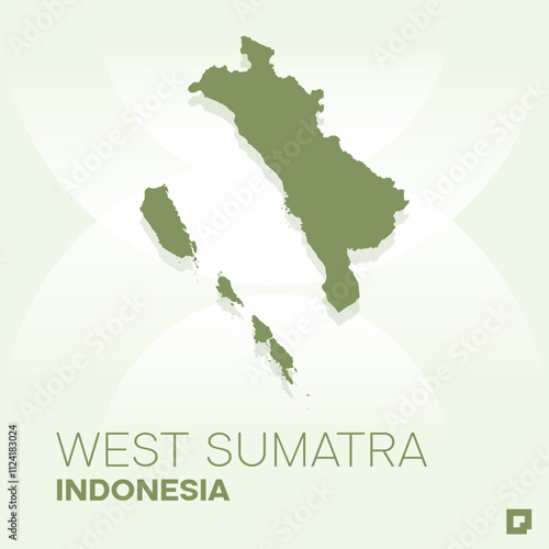 West Sumatra vector map, Vector map of West Sumatra, editable eps, AI files, Vector illustration of West Sumatra vector map
