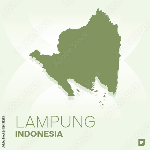 Lampung vector map, Vector map of Lampung, editable eps, AI files, Vector illustration of Lampung vector map