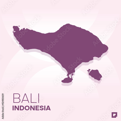 Bali vector map, Vector map of Bali, editable eps, AI files, Vector illustration of Bali vector map