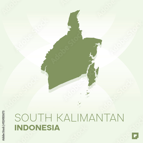 South Kalimantan vector map, Vector map of South Kalimantan, editable eps, AI files, Vector illustration of South Kalimantan vector map