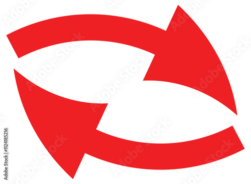 Alternating arrow, rotating arrow icon - Cycling arrow sign