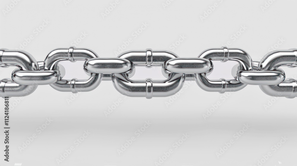 Obraz premium Vertical Chain: A Gray Blockchain Concept