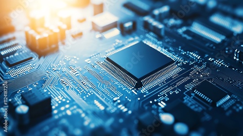 Circuit components meticulously arranged on a development board, showcasing innovation and precision in electronic engineering, where every element plays a crucial role in creating functional technolo