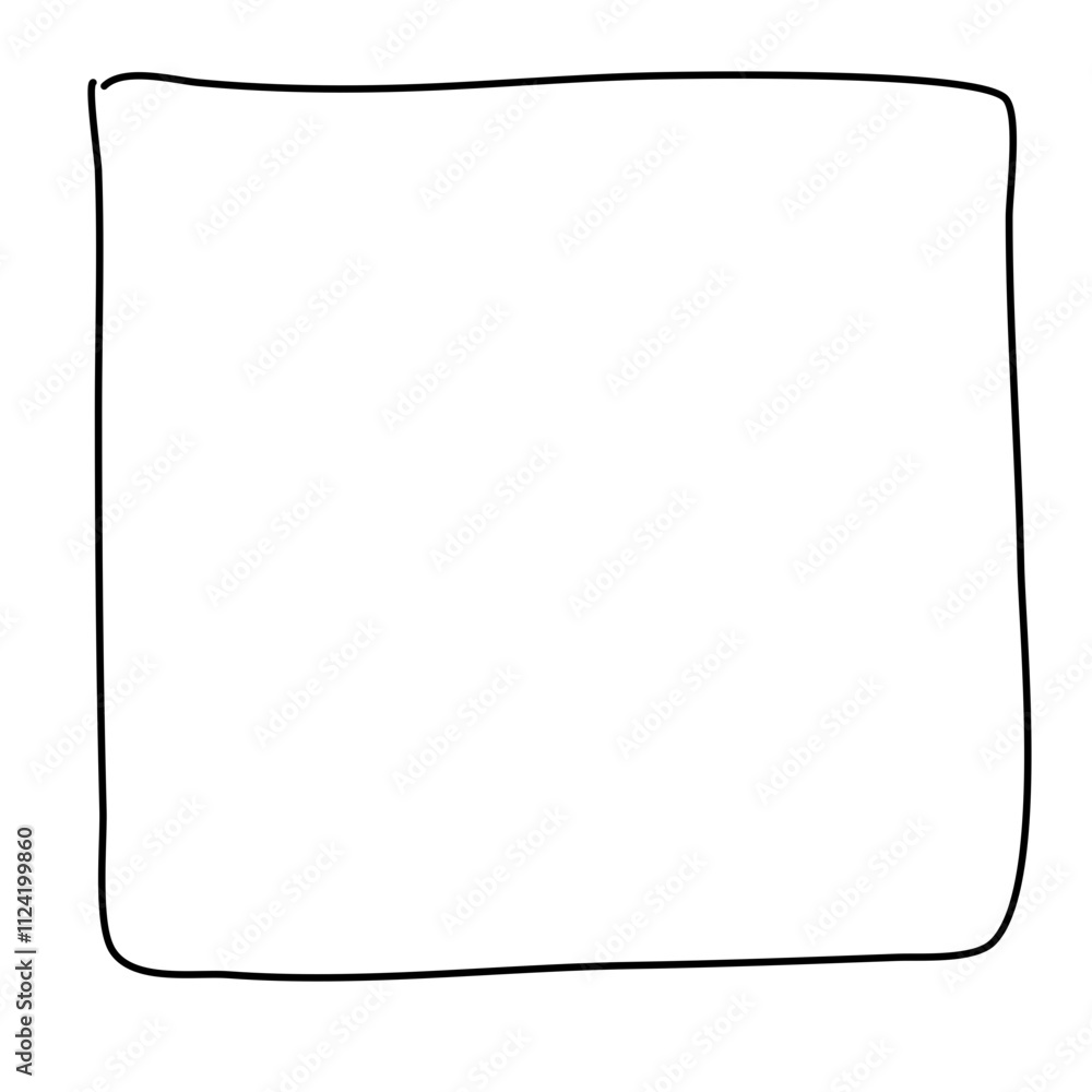 Handdrawn square scribbles frame Handdrawn square scribbles frame