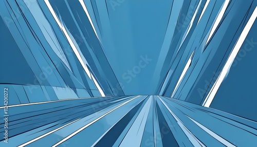 Clear Plain Shiny Warm Soft Vintage Bokeh Cloudy Wave Like Geometric Blue Background or Texture