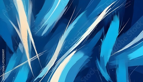 Clear Plain Shiny Warm Soft Vintage Bokeh Cloudy Wave Like Geometric Blue Background or Texture