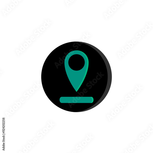 Free Download Location Icon in Black Circle - GFXLoad