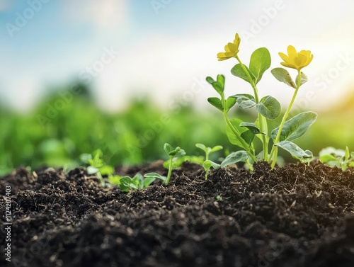 Bioremediation strategies enhance soil vitality through natural microbial activity in lush, thriving ecosystems.