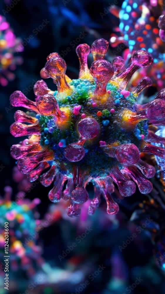 3D Illustration of Pox Virus 3D Illustration of Pox Virus