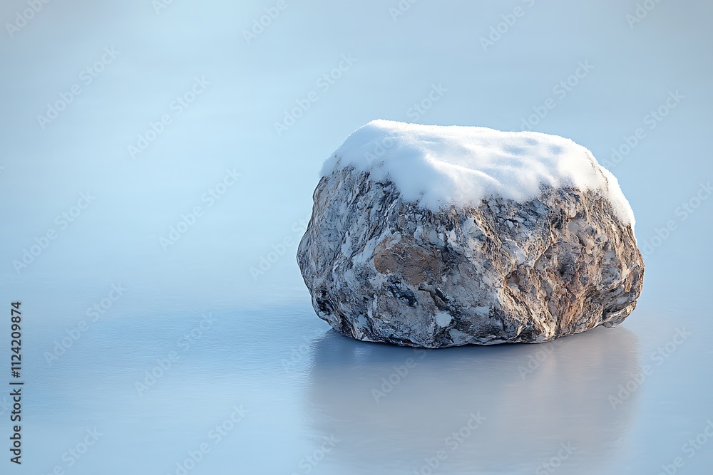 Naklejka premium ice on the rocks