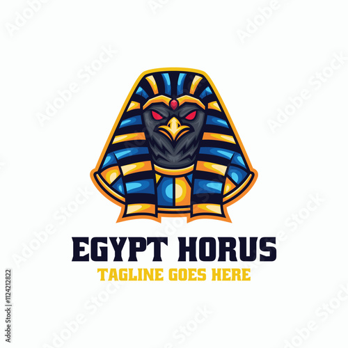 Egypt Horus Simple Mascot Logo