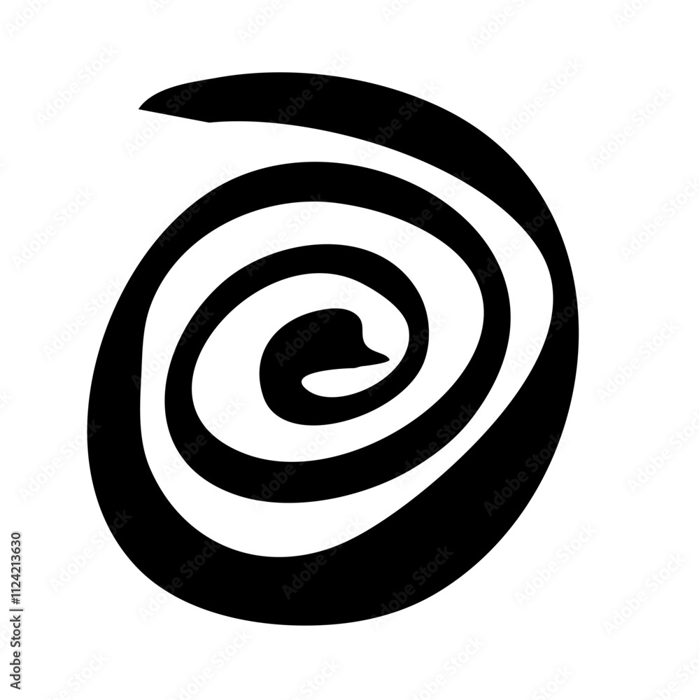 Spiral swirls in abstract geometric pattern Spiral swirls in abstract geometric pattern