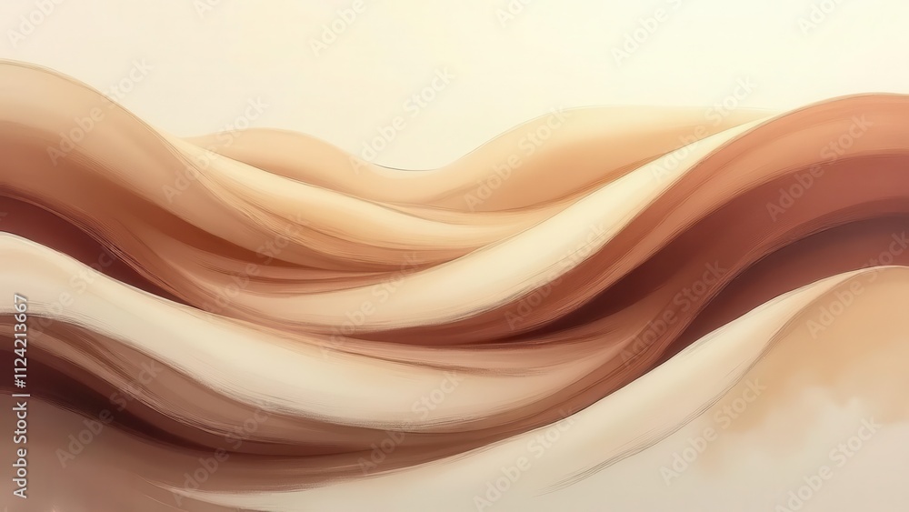 Light ripple distortions. Abstract topographic lines creating organic, flowing landscape patterns in subtle earth tones, High clarity, noise-free, 4K, UHD