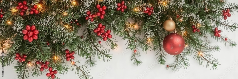 Christmas tree branches creating a lush and festive background, branches, festive, decor Christmas tree branches creating a lush and festive background, branches, festive, decor