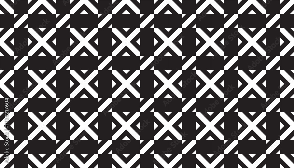 Seamless monochrome vector repeating pattern design Seamless monochrome vector repeating pattern design