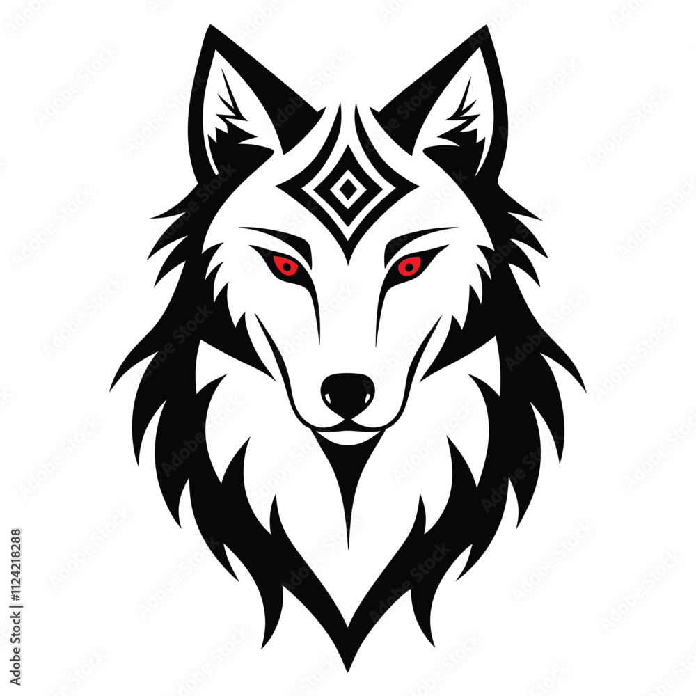 Fototapeta premium vector illustration of wolf