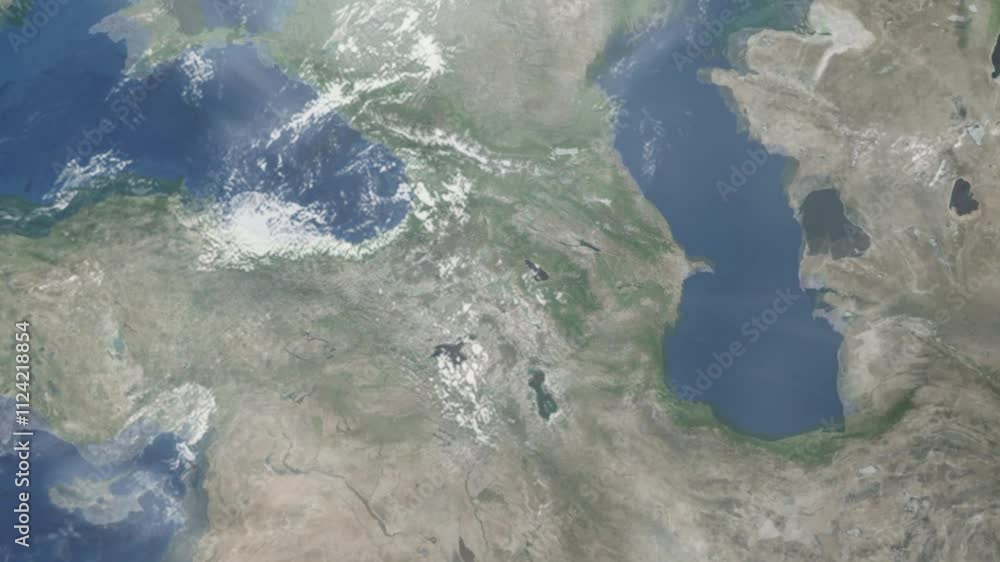 Zooming in on Ejmiatsin, Armenia frome space - Perfect for Travel Intros and Backgrounds. Realistic 3D Animation. Zooming in on Ejmiatsin, Armenia frome space - Perfect for Travel Intros and Backgrounds. Realistic 3D Animation.