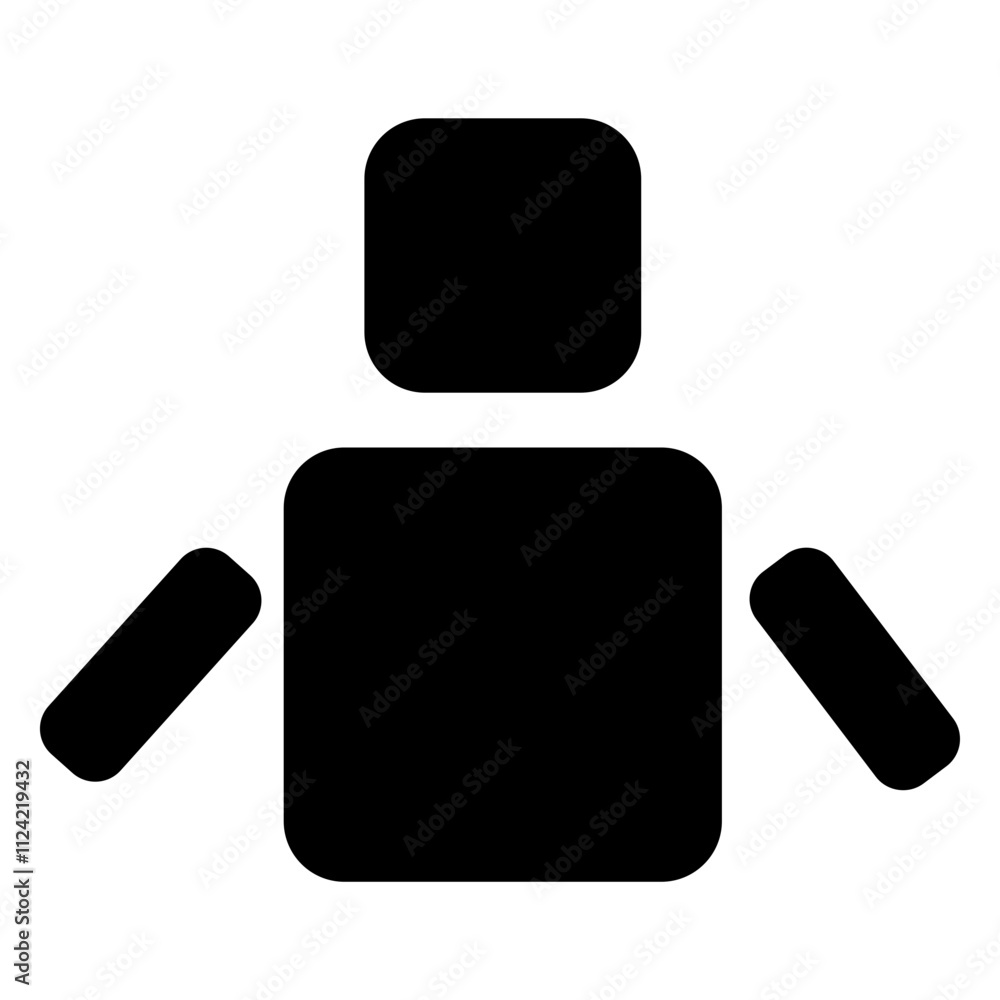 Robot icon vector illustration on white background Robot icon vector illustration on white background