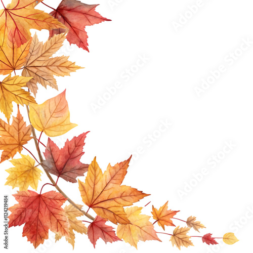 Goldener Herbst: Fallende, bunte Blätter