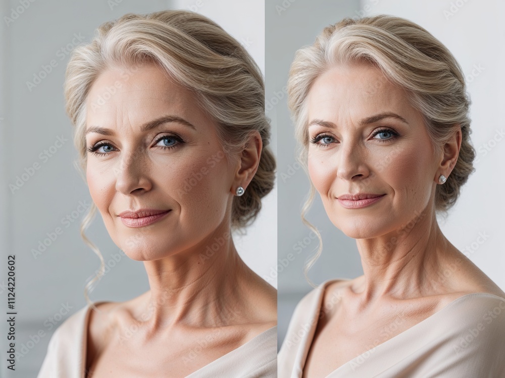 Gorgeous beautiful old woman model portrait- elegant and beautiful Gorgeous beautiful old woman model portrait- elegant and beautiful