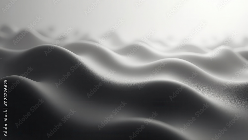 Naklejka premium Pixelated noise overlays.Gradient wave texture with smooth transitions in a monochrome hue, offering elegance and discretion in a noise-free background.
