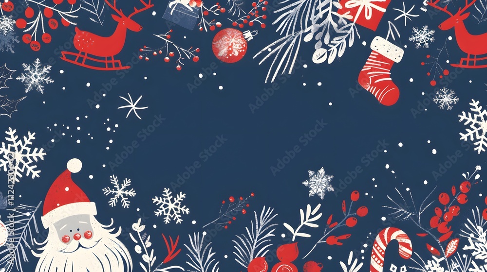 Christmas background with santa claus, Generative AI Christmas background with santa claus, Generative AI