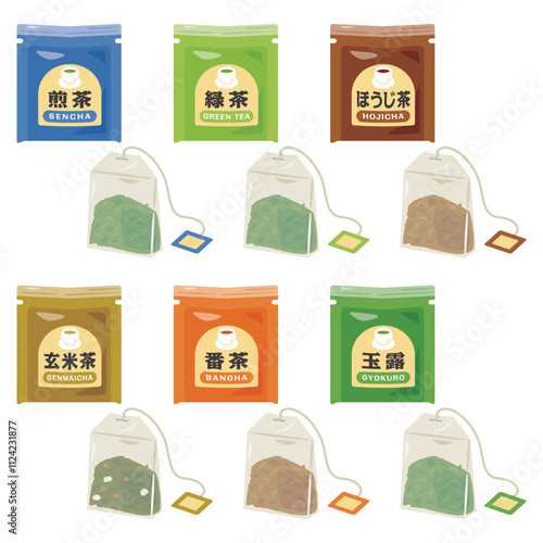 日本茶の個装ティーバッグセット